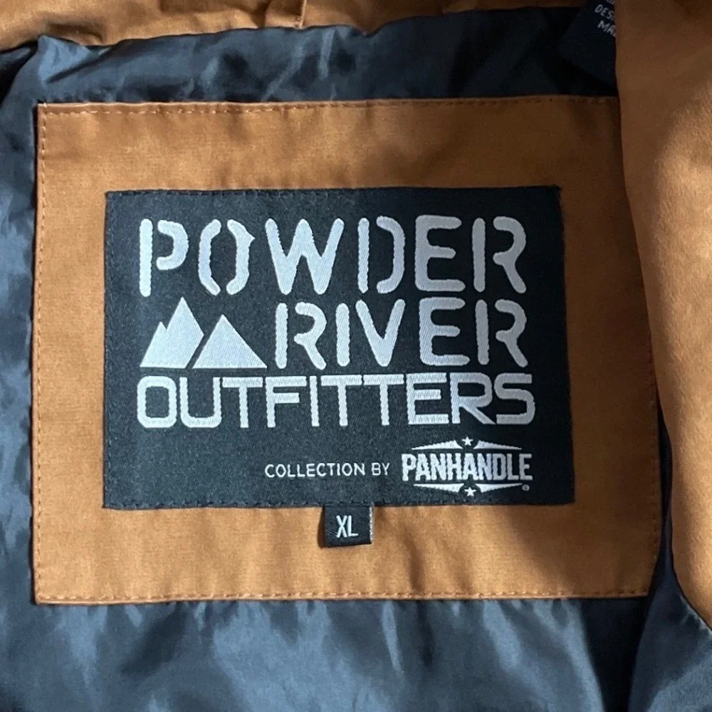 Powder River Outfitters Panhandle Collection Mens XL Brown Field Utility Jacket